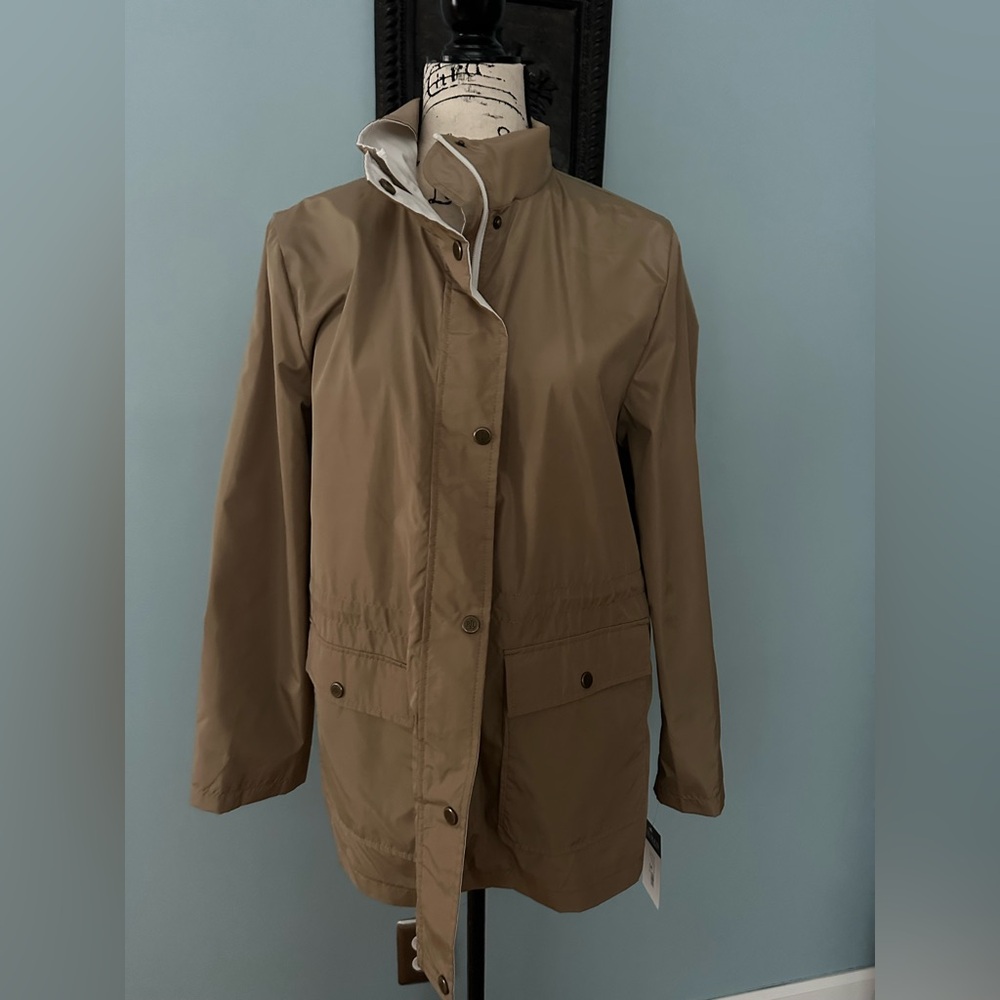 Ralph Lauren Women's Tan Trench-Style Rain Jacket